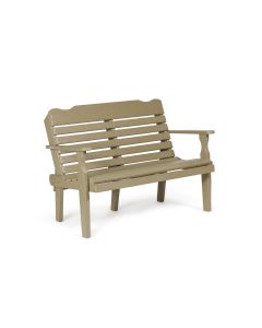Poly West Chester Bench - Weatherwood