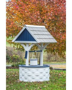 Poly Lumber Wishing Wells with Shake Roof