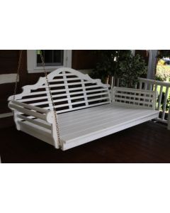 75" Marlboro Single Mattress Yellow Pine Swingbed - White