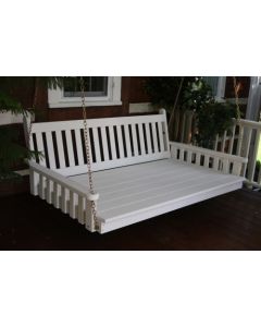 4' Traditional English Yellow Pine Swingbed - White