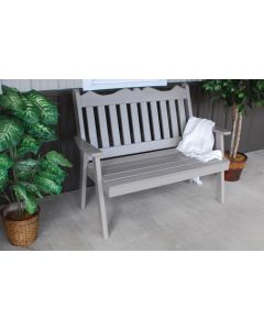 5' Royal English Yellow Pine Garden Bench - Olive Gray