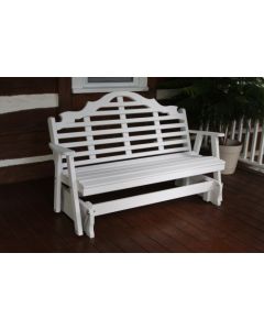 4' Marlboro Yellow Pine Glider - White