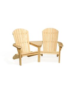 Wooden Fan Back Settee