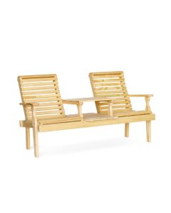 Wooden Roll Back Settee
