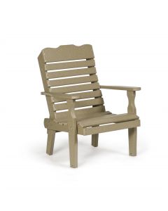 Poly Curve Back Chair - Weatherwood