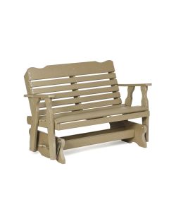 4' West Chester Glider - Weatherwood