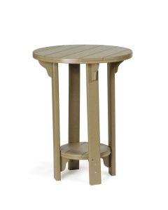 Poly 30" Pub Table - Weatherwood