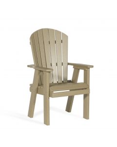 Poly Fanback Chair - Weatherwood