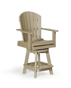 Poly Balcony Swivel Chair - Weatherwood