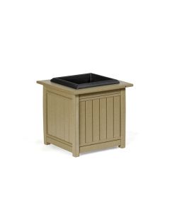 Poly Planter - Weatherwood