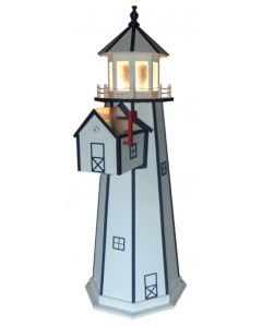 6' Poly lumber Standard Lighthouse with Poly lumber Mailbox