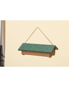 Poly lumber Suet Feeder -Shown with Cedar base and Green Roof