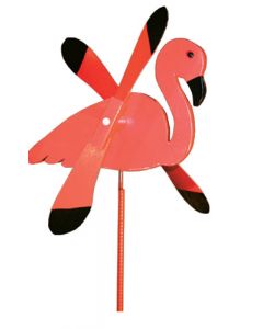 Flamingo Whirlybird Garden Stake
