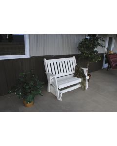 4' Traditional Poly English Gliding Bench