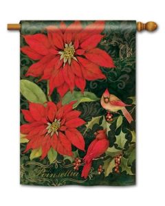Poinsettia Cardinals Standard Flag