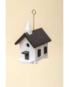 Poly lumber Church Wren House - Black/White