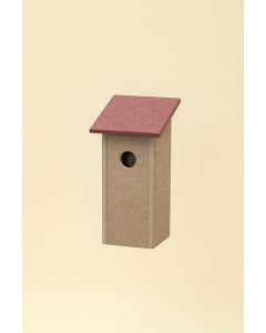 Poly lumber Classic Bluebird House - Cherry/Weatherwood