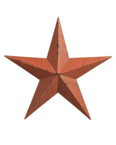 10" Decorative Amish Barn Star - Orange