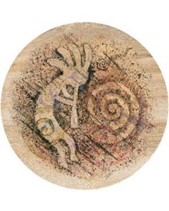 Stylized Kokopelli Coaster Set