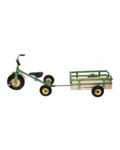 Valley Road Speeder Trike Trailer - Model #100AT - Green (Trike sold separately)