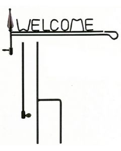 Welcome Garden Flag Stand