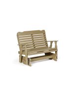 5' Curve Back Glider - Weatherwood