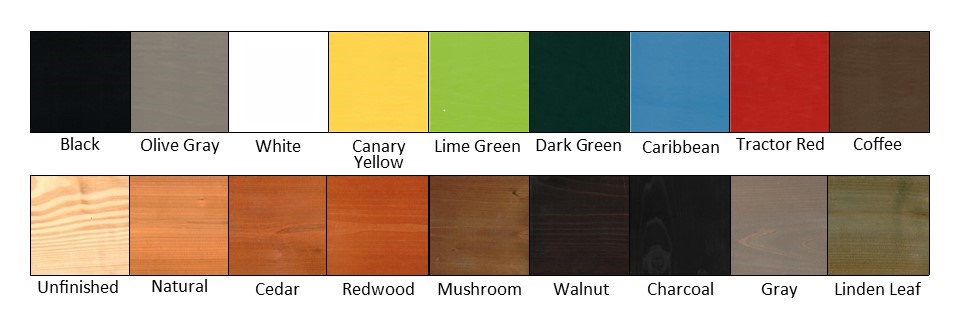 A & L 2023 Pine Color Chart