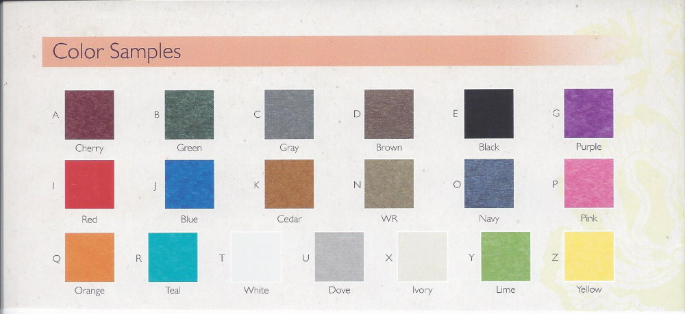 Ebersol Poly 2020 Color Chart
