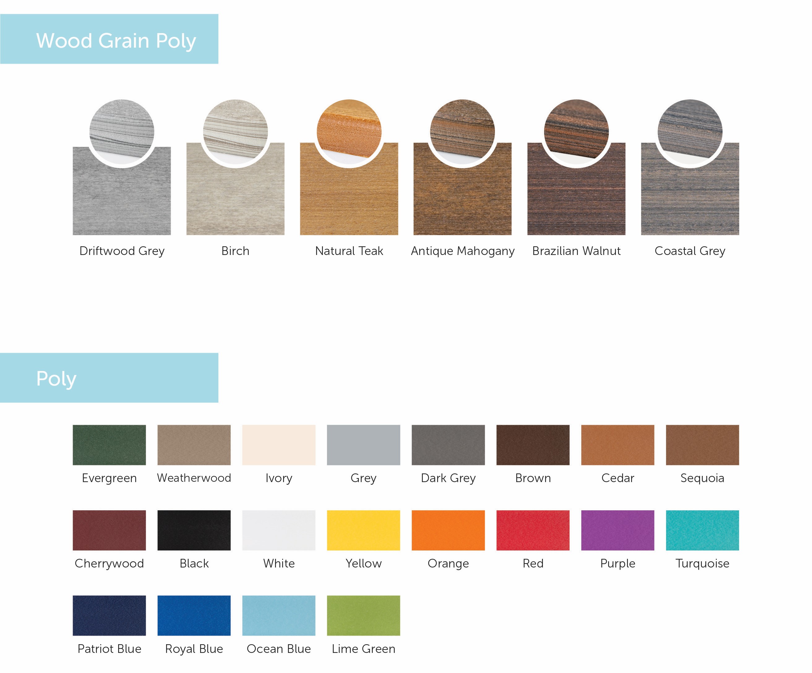 WV Finch 2023 Poly Color Chart
